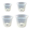 Growers Assortment of 4 Clear Slotted Violet Pots