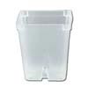 Clear Square 3.5" Orchid Pot